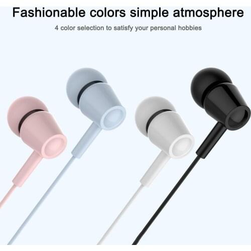 Universal 3.5mm In-Ear Wired Earphone Heatset Subwoofer Earbud Gaming Headset Earphones with Microphone Wired In-Ear Earphones