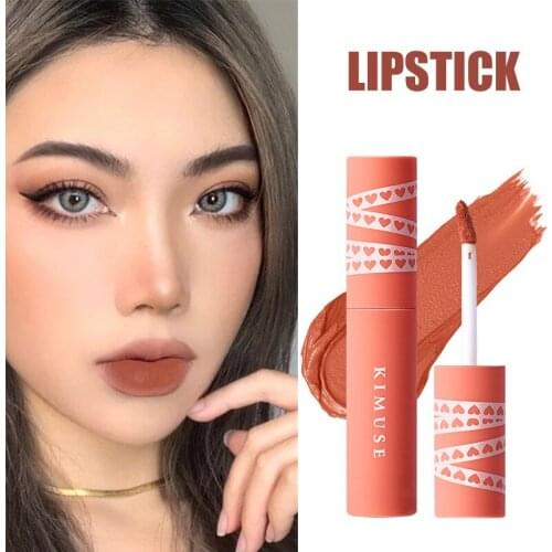 High Quality 6 Color Lipstick Non Stick Cup Moisturizing Long Lasting Velvet Matte Liquid Lip Glaze