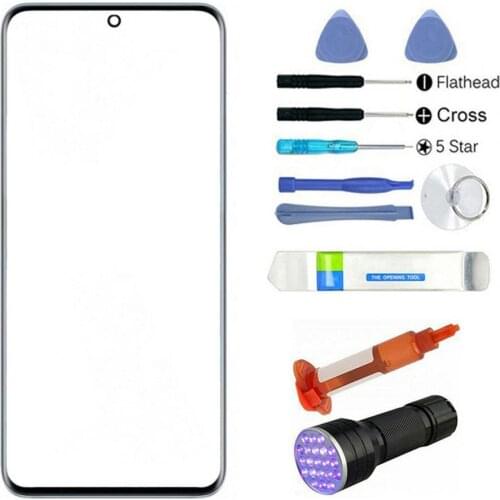 Anti-scratch Outer Front GlassCover Lens Screen Repair Tool Kit Portable Replacement for Samsung Galaxy S21/S21 Plus/S21 Ultra