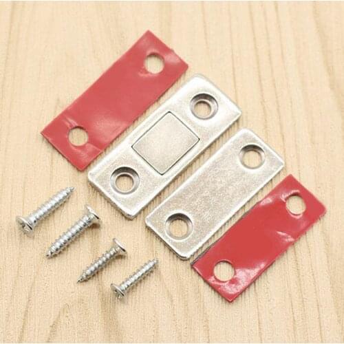 2x Durable Door Closer Magnetic Cupboard Ultra Thin Closures Furniture Cupboard Catch Latch Easily Use