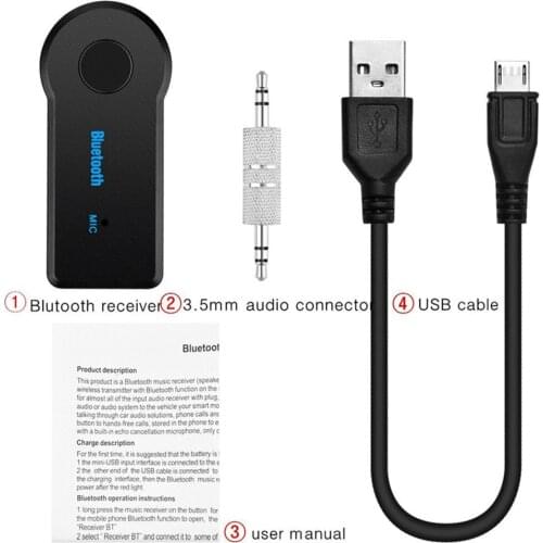 3.5mm Wireless Car Bluetooth-compatible Adapter aux Car Bluetooth Audio Receiver Adapter