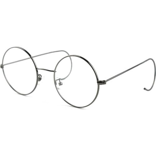 47mm Agstum Antique Vintage Round Glasses Wire Rim Eyeglasses Spectacles Prescription Optical Rx