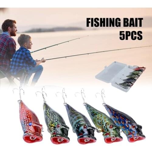 5pcs Lifelikes Simulation Hard Lure Painted Wobble Floating Surface Slow Sinking Gears 3D Lure Glide Bait