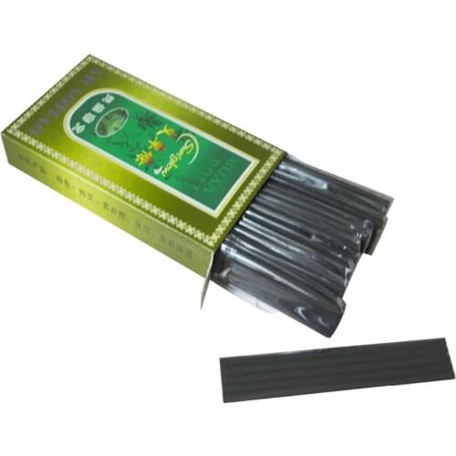 70pcs/box Pure Black Smokeless Moxa Stick Moxa Roll Use With Moxibustion Box Relief Pain Massage & Relaxation 12cm*4mm