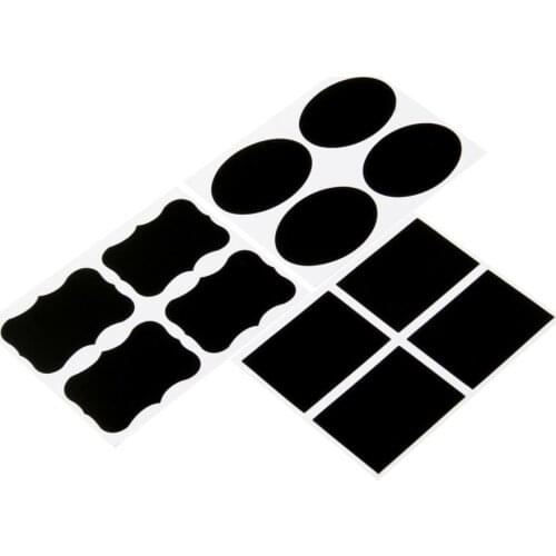 72pcs/set 300pcs/roll Erasable Blackboard Sticker Craft Kitchen Jars Organizer Labels Chalkboard Chalk Board Sticker Black Label