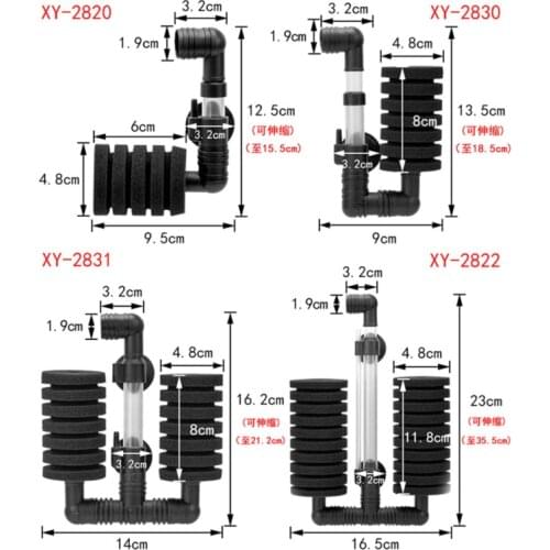 Aquarium Sponge Filter Fish Tank Shrimp Pond Air Pump Biochemical Sponge Filter Bio Sponge Filter Aquarium Filtration Filter