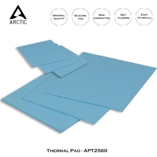 Arctic Thermal Pad APT2560 Heat Sink 6W/m.k Silicone Gasket For CPU / GPU / RAM / SSD Computer Cooling Radiator 50*50/145*145mm
