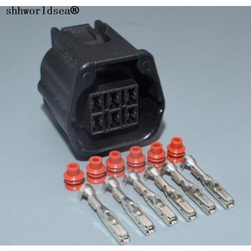 Shhworldsea 6 Pin Auto Wire Connector 7283-9332-30 With terminals Auto Wire electrical extension connector plug