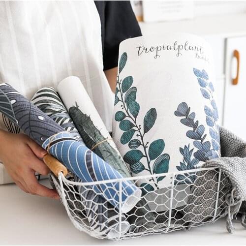 Cutelife Nordic Ink Painting Placemat Heat Pad Decorative Paintings Water And Oil Proof Table Mat Table Placemats Kitchen Tool