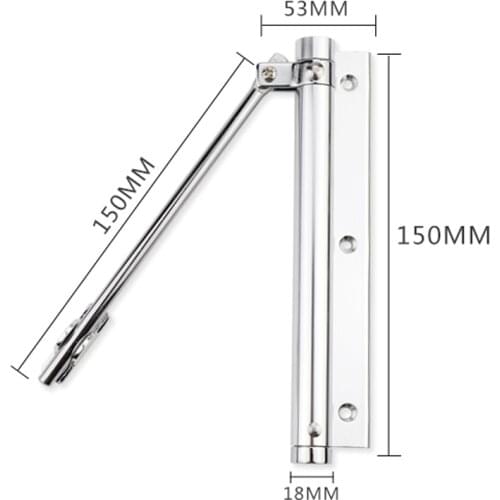Door Closer Single Spring Strength Adjustable Surface Mounted Mini Automatic Closing Fire Rated Door Hardware 15-30kg