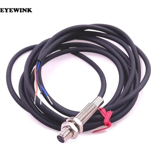 M8 20m sensing DC 12V NPN NO E3HT-DS3E1-12V-24V laser through beam cylinder amplifier photoelectric sensor switch