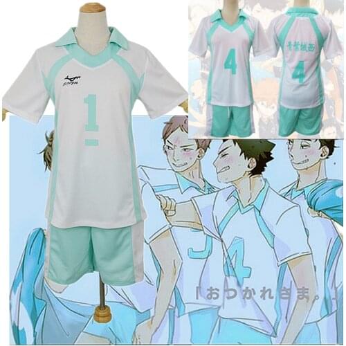 Haikyuu!! Tobio Kageyama Koushi Sugawara Oikawa Tooru Cosplay Costume Uniform Jersey Sportswear Aoba Johsai VBC High School Cosp