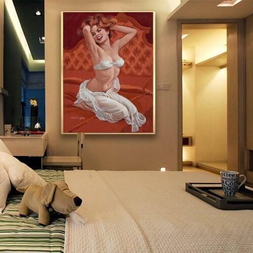 Classical europe sexy girl nude art oil painting canvas printings printed on canvas home room wall art decoration picture