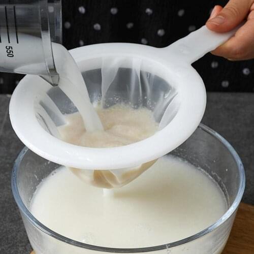 Kitchen Ultra-fine Mesh Strainer Kitchen Nylon Mesh Filter Spoon for Soy Milk Cocktail Shaker