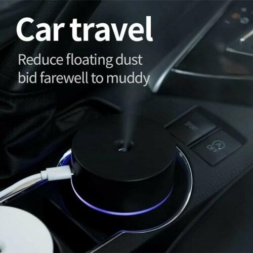 300ml USB Auto Mini Humidifier Desktop Mute Car Office Moisturizing Mute Nano Fine Large Capacity Car Air Humidifier