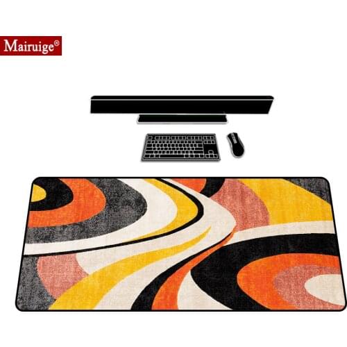 Fashion Persian Rug Orange Mouse Pad XXL Gamer Desk Mat Large Keyboard Pad Gaming MousePad 90x40cm/80x30cm for Laptop Table Pads