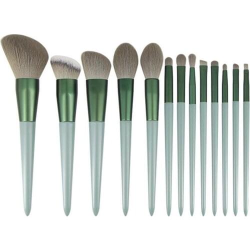1 Set/13pcs Makeup Brush Set with Storage Bag Eyeshadow Blush Brush Lip Eyebrown Concealer Eye Socket Cosmetics Brush Beauty