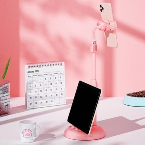 Desktop Tablet Lazy Computer Suitable for iPad Girl Cat Claw Phone Holder Black/ Green/ Pink/ White Mobile Holder LX0B