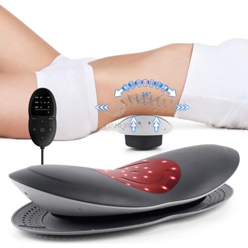 Lumbar massage waist dish traction physiotherapy correction of backache household multifunctional massage