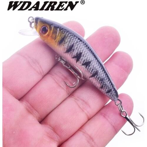 1Pcs Floatin Minnow Fishing Lure 7cm 7.5g Wobblers bass carp Fishing Lures Lifelike Artificial Plastic Hard Bait Fishing Tackle