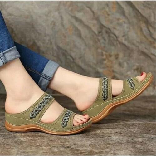 Women Summer Sandals Women Shoes Bohemia Beach Casual Sandals Leisure Female Ladies Women Slip On Sandalias