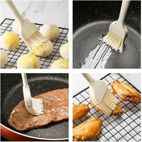 Barbecue Silicone Oil Brush Grill Tool Pastry Cookie Kitchen Cook Brush with Handle Baking BBQ Tools for BBQ Kitchen Accessories