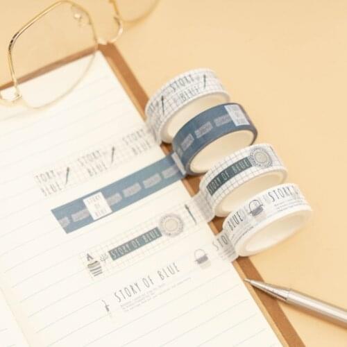 Japanese Washi Tape Decoration Material Diy Diary Sticker Lable Paper 10mm15mm30mm Sticky Adhesives DIY Masking Tapes