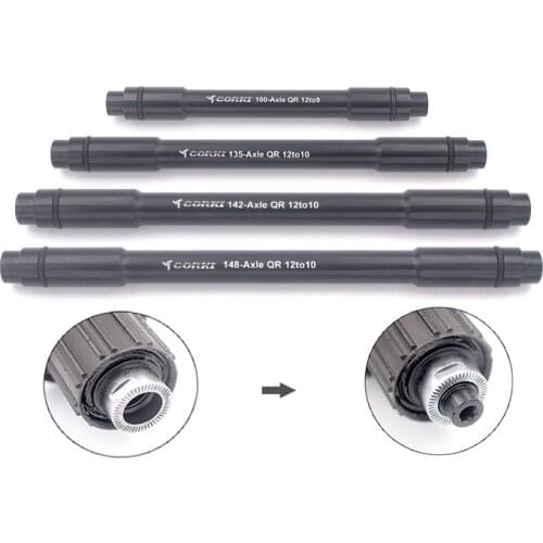 1Pcs Mountain Road Rike Hub Axle to Quick Releases Adaptor 12MM to 9/10MM