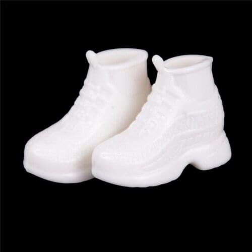 10 Pairs Doll Sneakers Shoes Dolls Accessories Gift White Fashion for for 30cm doll Wholesale Best Birthday Gifts