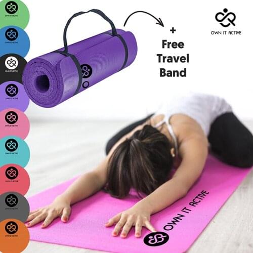 1810*590*10mm NBR Yoga Mat Non Slip Carpet Pilates Gym Sports Exercise Pads for Beginner Fitness Environmental Gymnastics Mats