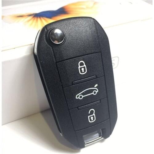 3 Buttons Car Flip Folding Remote Key 433Mhz with ID46 Chip for Citroen Elysee C4 C4L C3-XR E-Elysee FOB Remote Key