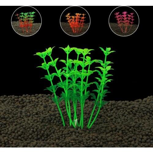 3pcs Underwater Artificial Plastic Aquarium Plants Simulation Water Grass Ornament Decor for Fish Tank Landscape Decoration Hot