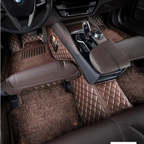 Car floor mats For mitsubishi l200 carisma eclipse cross pajero 4 sport montero galant lancer outlander rugs carpet accessories