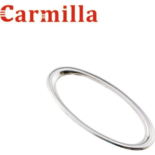 Carmilla Stainless Steel Car Steering Wheel Logo Refitting Circle Sticker for Ford Everest Endeavour Raider 2015 2016 2017
