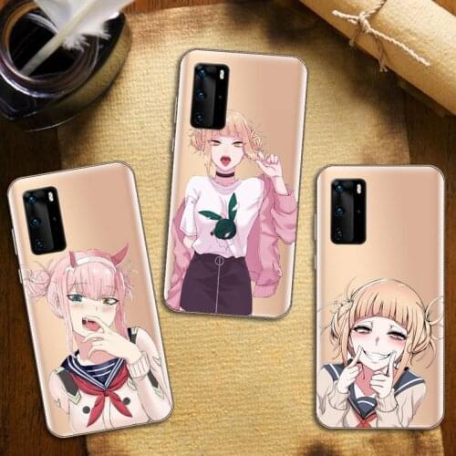 My Hero Academia Toga Himiko Phone Case Transparent for Huawei honor nova c x 7 8 3 4 9 65g se v t play pro lite