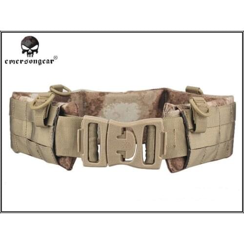 EMERSON MOLLE Padded Patrol Belt Men Airsoft Combat Military Army belt A -tacs EM9155 Waist Support