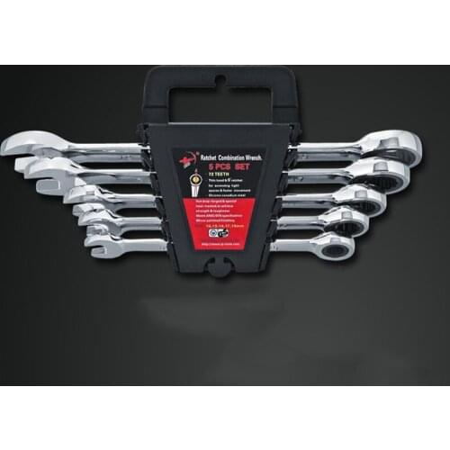 Ferramentas 10.12.14.17.19mm End Wrench Allen Key Ratchet Spanners Lens Ring Flexible Adjustable Head Mini Air Spanner Set