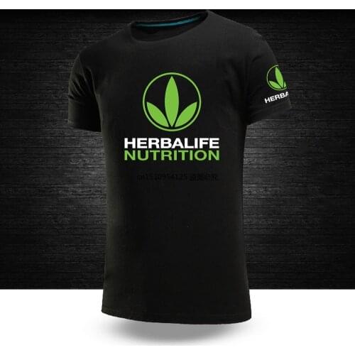 Unisex Summer Mens Herbalife Logo Tees Customize T shirt Male Man Cotton Hip Hop College Print Short Sleeves Tops