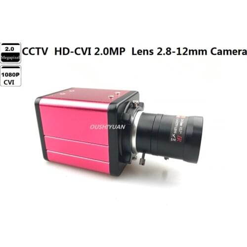 CCTV HD-CVI 2.0MP Full 1080P Zoom Lens 2.8-12mm OSD Menu Mini Box CVI HD 1080P Camera