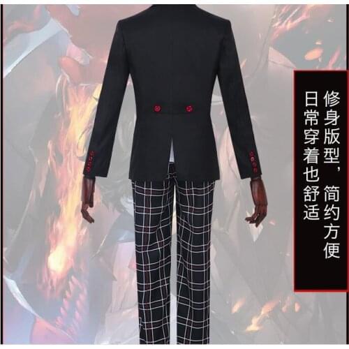 Game Anime Persona 5 Cosplay Costume Akira Kurusu / Ren Amamiya School Uniforms for Unisex Coat + Shirt + Pants