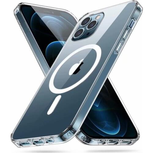 Wireless Charging Magnet Case For iPhone 12 Pro Max 12 Mini Mobile Magnetic Phone Case Cover 360 Rotation Charge For iPhone 12