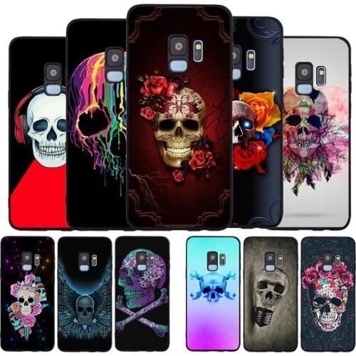 Fashion Cool Skull Art Soft phone Case For Samsung S20 S10 S9 S8 S7 edge Plus Lite For Note 8 9 10 A6 A7 A8 A9 Cover
