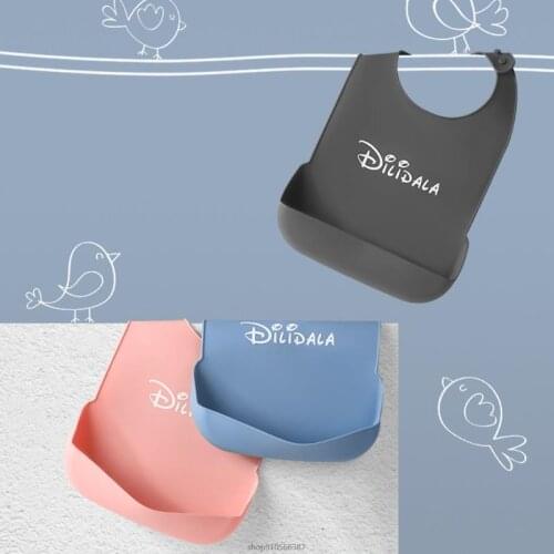 Waterproof Anti-oil Senior Citizen Aid Aprons Adults Silicone Bib Elderly Aged Mealtime Cloth Protector O12 20 Dropshipping