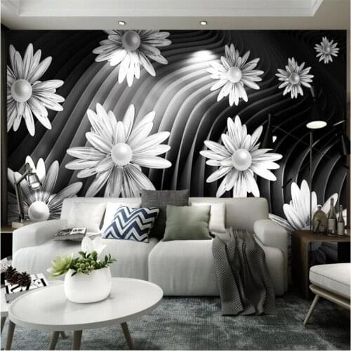 Beibehang Wallpaper Mural [Custom Living Room Bedroom 3d Flowerbomb Balls Abstract Creative Space Television Background