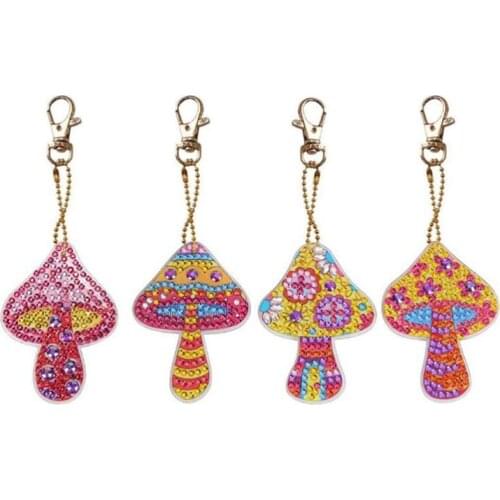 New 5D DIY Full Drill Special Diamond Painting Keychain Women Bag Pendant Keychains Jewelry Key Ring Christmas Gifts