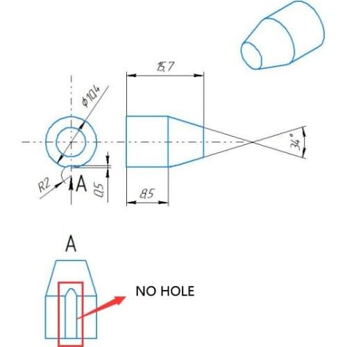 Gasket 16.5x25.5 / 10.4x15.7 Polyurethane (PU) seal