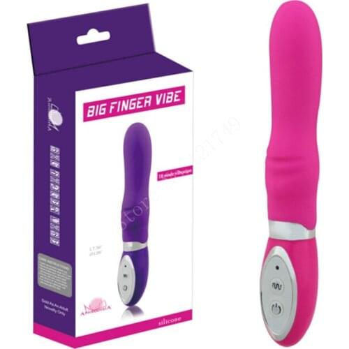 50 pcs/lot Silicone Dildo Vibrator 10 Speed Waterproof Big Finger Vibe G Spot Vibrator Massager Adult Sex Toys Products ZD0118