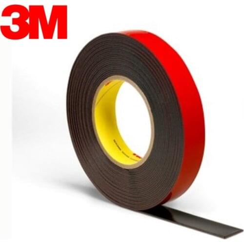 3M EX4011 Heavy Duty Exterior Mounting Tape,black,45mil, 10mm x 36 yd