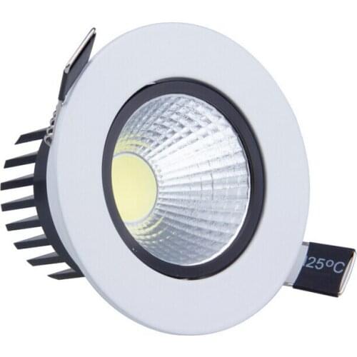 New Dimmable Recessed led downlight cob 6W 9W 12W 15W dimming LED Spot light led ceiling lamp AC 110V 220Vfree shipping
