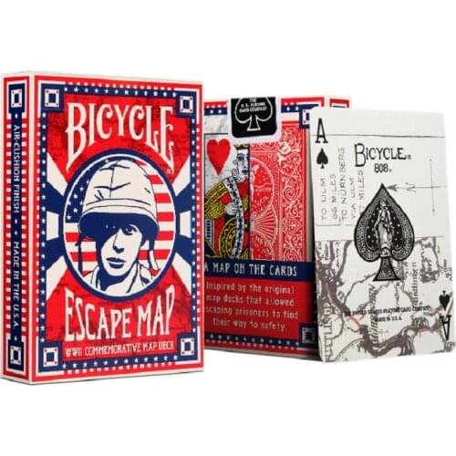 Bicycle Escape Map Playing Cards Military Deck USPCC Collectable Poker Magic Card Games Magic Tricks Props for Magician